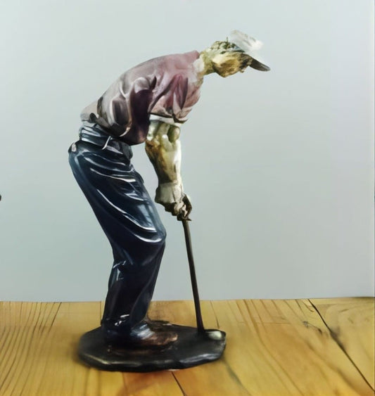 Figura Golfista polera roja / Decoración